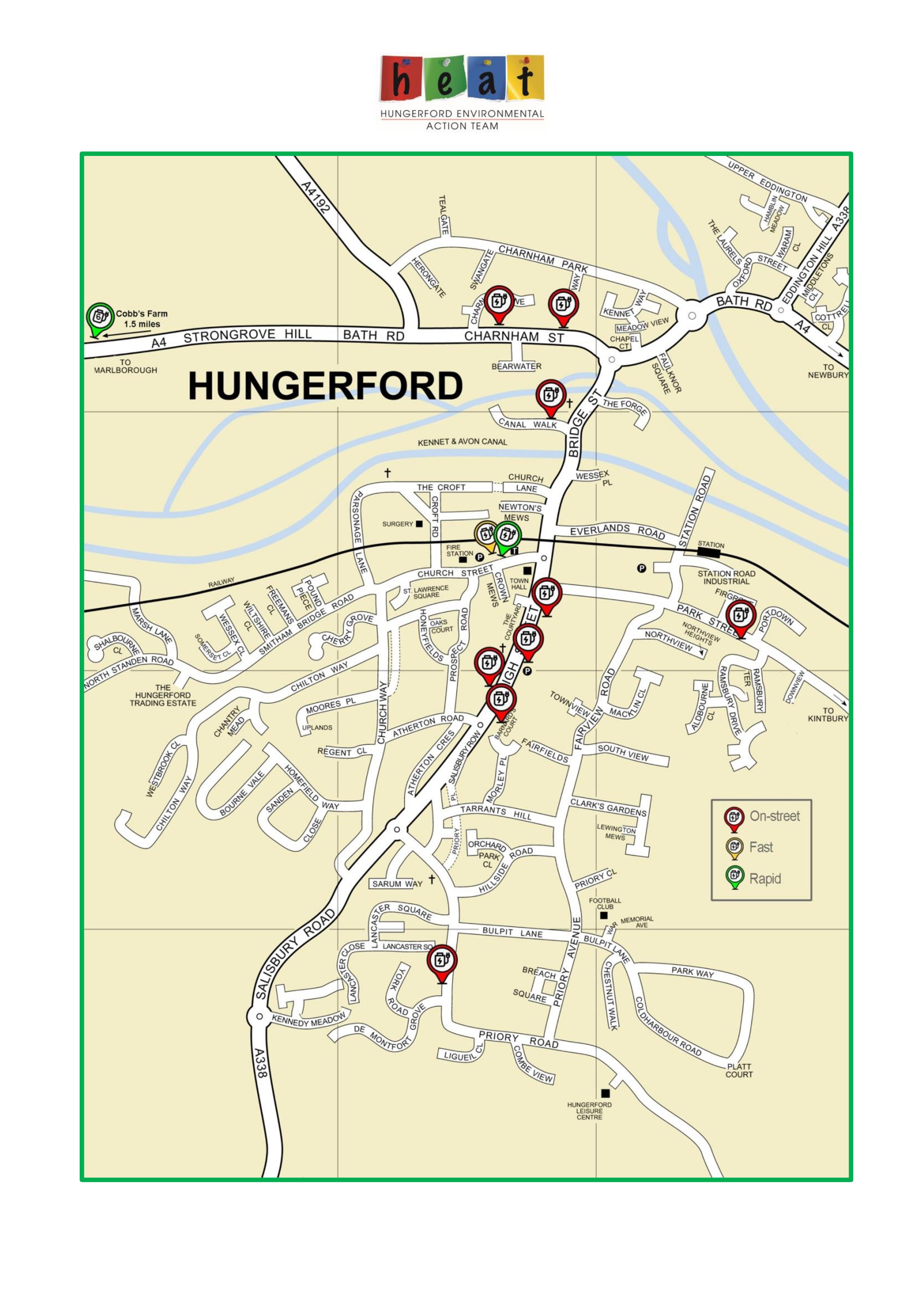 public charging in hungerford